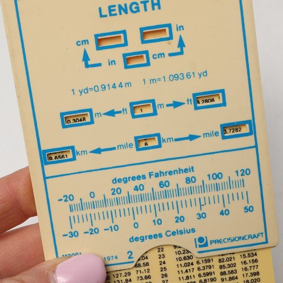 Vintage Canadian National Police Analog Metric Converter Volume Length 1974 - Picture 4 of 10